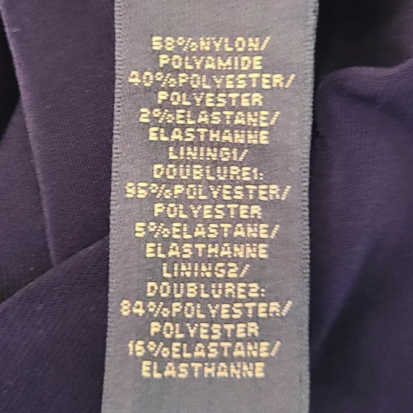 Lauren Ralph Lauren size 6 navy blue dress - Picture 10 of 10